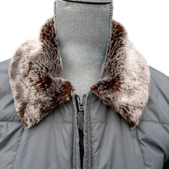 VANS Grey Puffer Jacket - Picture 2 of 13